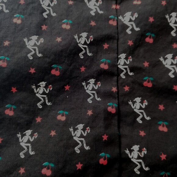 Vintage 1990s Social Distortion Halter Top Shirt 2XL Skelly Skeleton Punk Ties - Picture 13 of 13